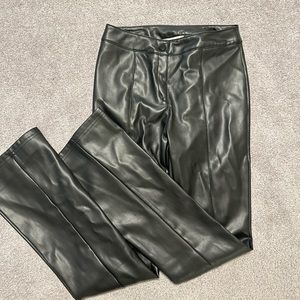 Leather flare pants!